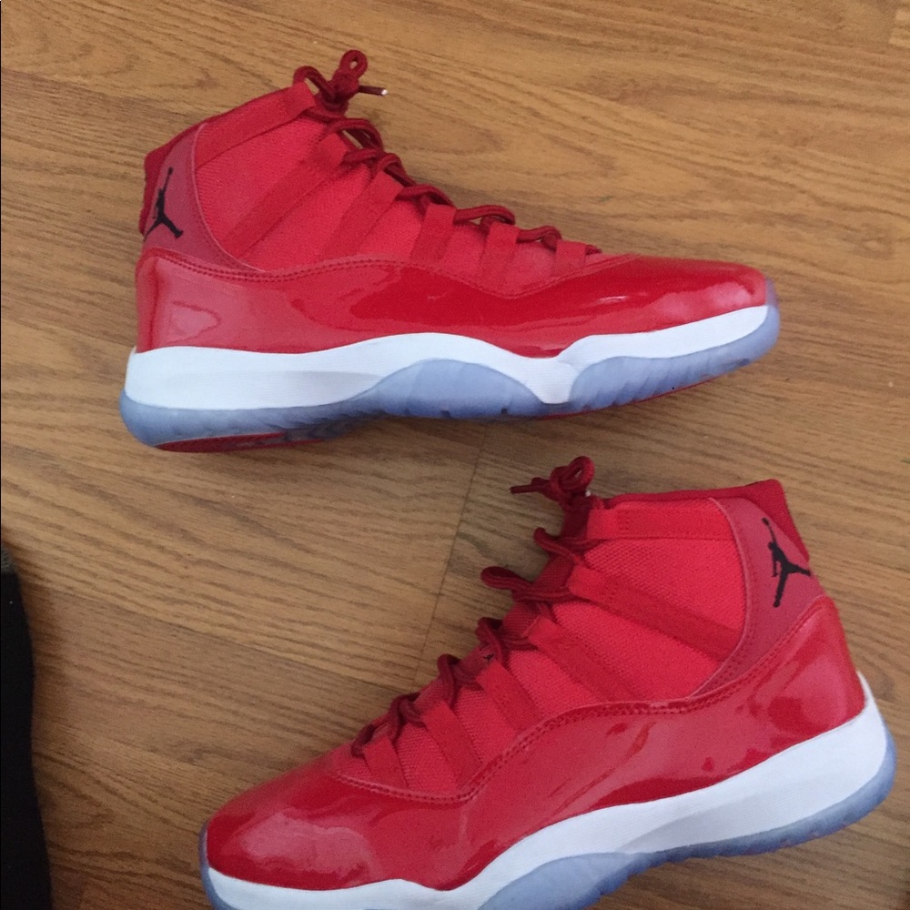 Red Jordan 11s